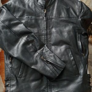 Men's Black Leather Jacket